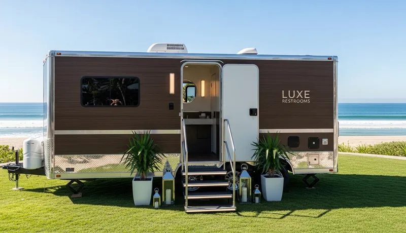 Luxury Restroom Trailer Rentals Coral Springs FL